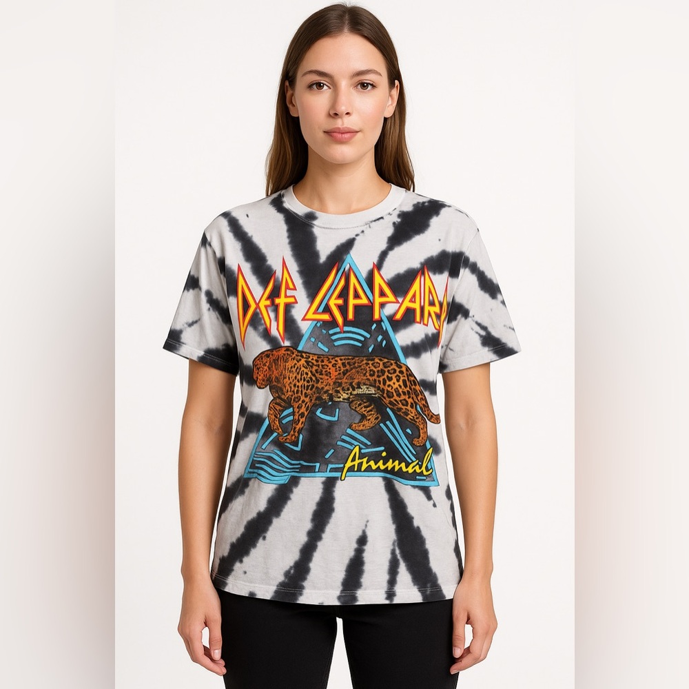 Unisex Def Leopard Tie-Dye Shirt xl